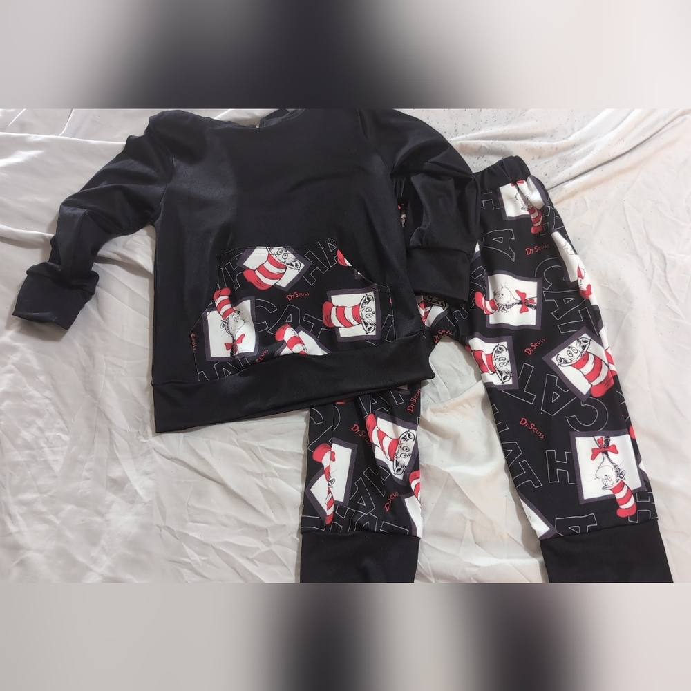 Kids Dr Suess Matching Hoodie & Jogger Set